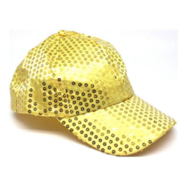 Sequin Baseball Cap-Asst Colours