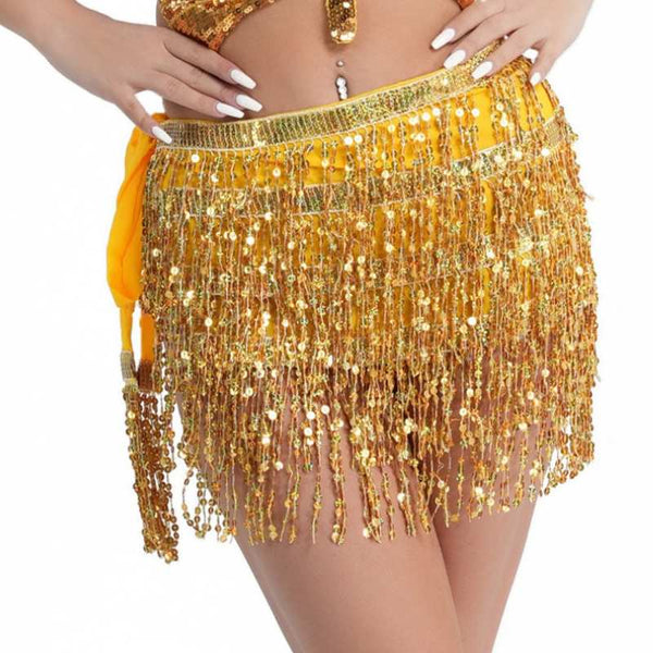 Sequin Wrap Skirt, short gold skirt.