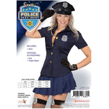 Sexy Police Ladies Shirt - Dr Toms, short sleeve navy shirt, button up with logo.