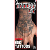 Skull Hand Temporary Tattoo