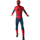 Spider-Man Costume - Adult, printed jumpsuit, snood printed detail.