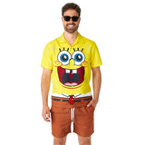 Spongebob summer swim suit, shirt and shorts.