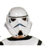 Stormtrooper - Adult, moulded mask with transparent eye covers and holes for nose and mouth.