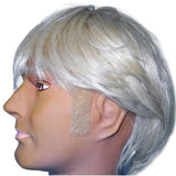 Straight sideburns human hair blonde, realistic, attadche with double sided tape.