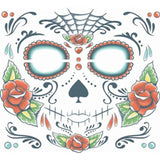 Tinsley FX Full Face Temp Tattoo - Sugar Skull Ladies