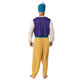 Sultan Arabian Prince Costume - Adult, shirt, harem pants and matching headdress with feather.
