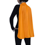 superhero cape in orange.