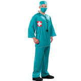 Surgeon Scrubs Adult Costume-Dr Toms, scrubs, mask and hat.