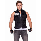 SWAT Commander - Hire, vest with labels back and front, adjustable at the sides. Hire includes vest, cap and knee pads.