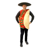 Taco costume, foam tunic with digital print, one size fits most, adult size.