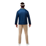 Ted Lasso Men's Costume-Adult, jacket, visor and whistle.