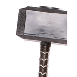 thor hammer made of moulded plastic with  wrist strap.