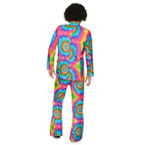 Tie Dye Suit mens costume, jacket and pants.