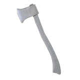 tin man wizard of oz axe in silver plastic, good size.