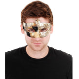 Tivoli black gold and silver mask for men with a Venetian vibe.