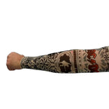 Musical Tour Tattoo Sleeve, one sleeve with ACDC print.