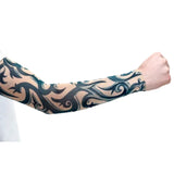 Tribal Tattoo Sleeve, full sleeve tribal tattoo for one adult arm. black and grey ink on flesh sleeve.
