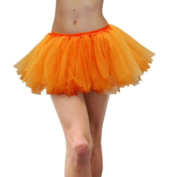 Tulle Tutu Adult  in Fluro Orange, will fit size 12 to 18.