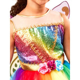 Unicorn Rainbow Tutu Child Costume, rainbow sequin bodice.