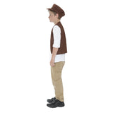 Victorian Urchin Set Boys Costume, medium size 7-9 approx.