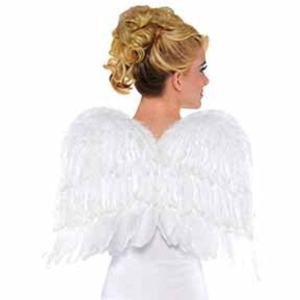 White Feather Angel Wings-Amscan.