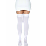 White Opaque Thigh Highs - Plus - Leg Avenue