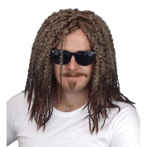 Wig-Rasta Deluxe-Light Brown, shoulder length.
