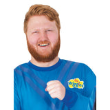 Wiggles Adult Costume Top - Blue is unisex and long sleeves.