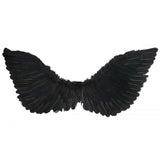 Wings Up Large Black Feather Wings 90 cm X 50 cm.