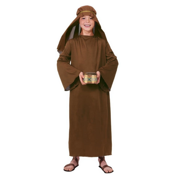 Wiseman Robe & Headpiece - Child, brown robe and headdress perfect for Nativity plays.