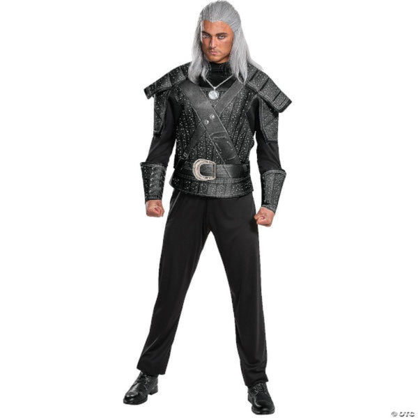 witcher geralt classic adult costume, tunic, gauntlets.