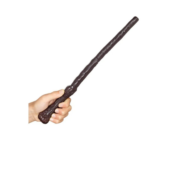 Wizard wand in plastic with a wood look.