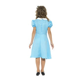 Wonder princess girls costume, ribbon trim on front dress hemline and apron.