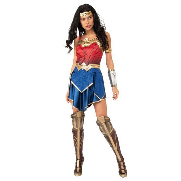 Wonder Woman 1984 Deluxe Costume - Adult, dress, gauntlets and headband.