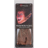 Woochie Latex Werewolf Ears, quality, slips over your own ears, use spirit gum to adhere.