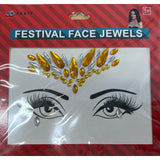 Gold Diamante Face Jewels