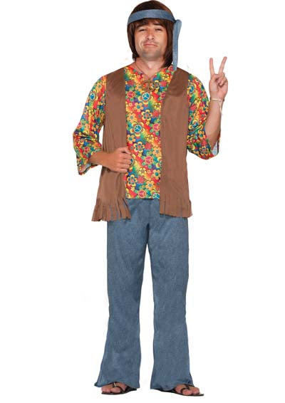 1960s Hippie Dude Costume - Dr Toms – Cracker Jack Costumes Brisbane