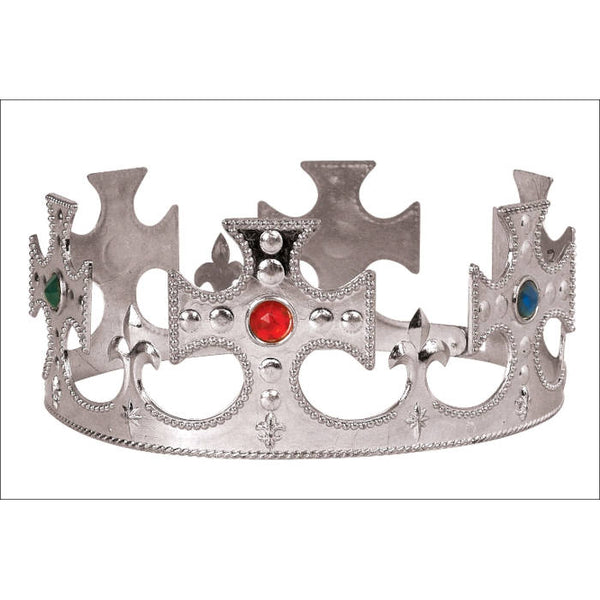 Silver Jeweled Wrap Around Crown - Adult