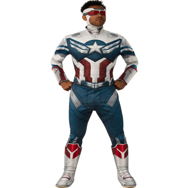 Falcon and the Winter Soldier Captain America Deluxe Men's Costume ...