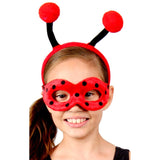 Lady bug headband and mask set for kids.