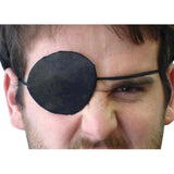 Pirate eyepatch with satin finish.