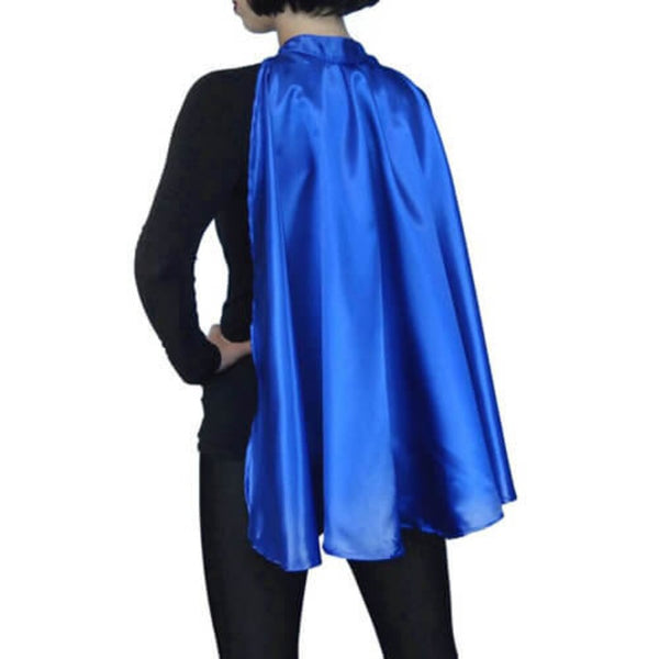 superhero cape in blue.