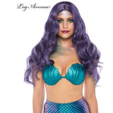 Mermaid Wavy Long Purple Wig - Leg Avenue