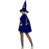 Velvet Moon & Stars Cape & Wizard Hat