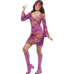 Purple Haze Hippie Ladies Costume – Cracker Jack Costumes Brisbane